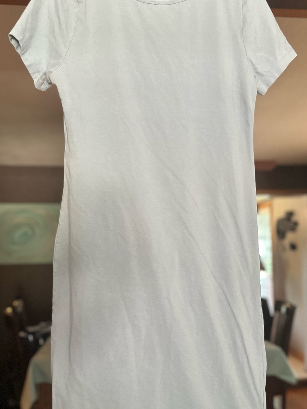 Zenana Maternity Pale Blue Short Sleeve Tee Dress